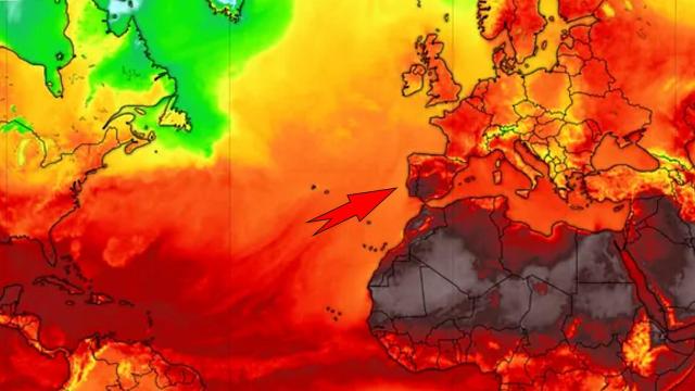 Temperaturas mundiales a lo largo del fin de semana y movimiento de las masas de aire. Meteored.