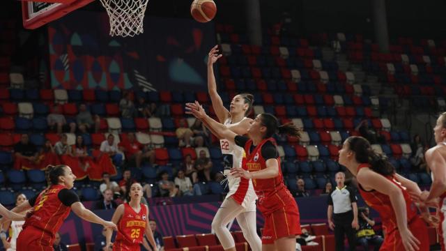 María Conde, en el España - Montenegro del Eurobasket Femenino 2023