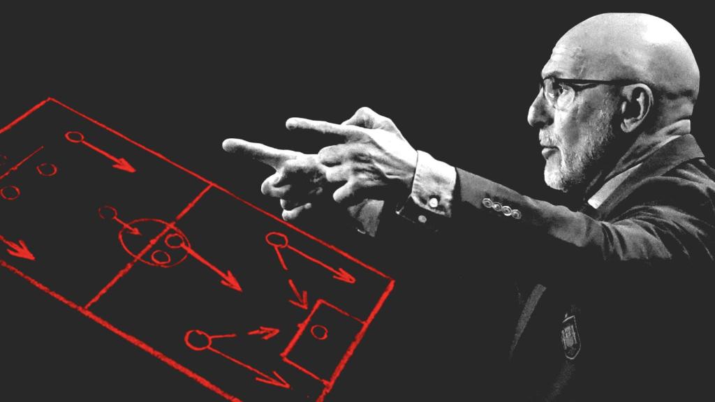 Luis de la Fuente, en un fotomontaje