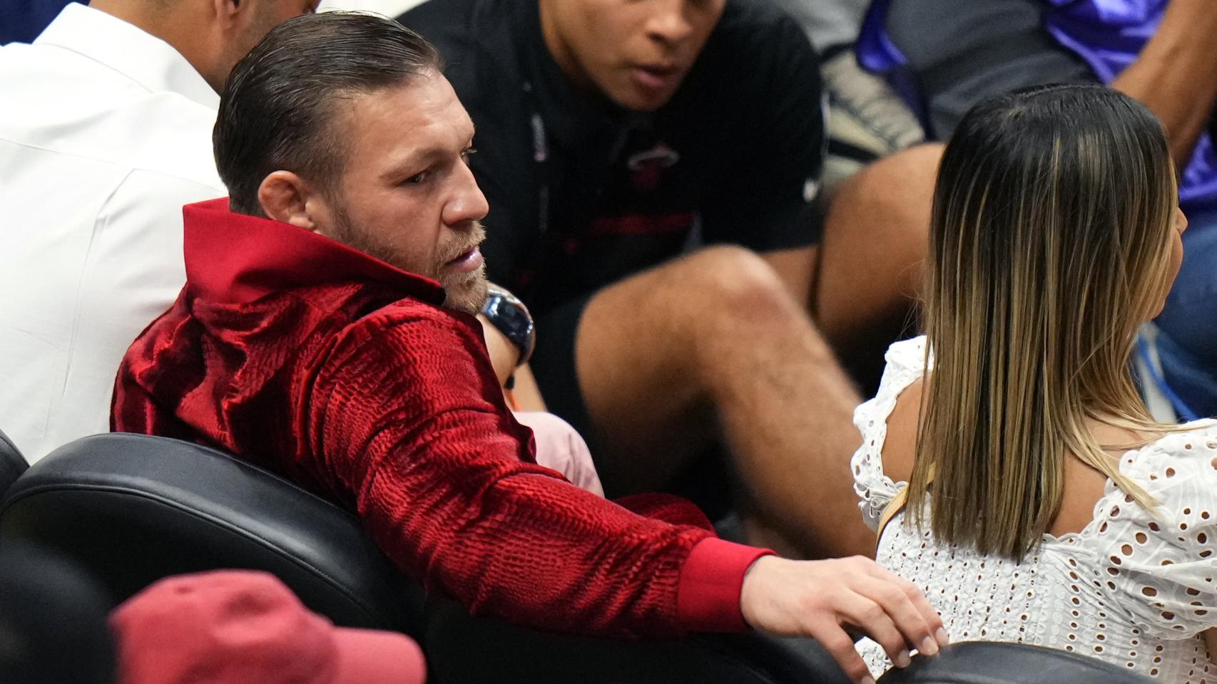 Conor McGregor, durante el cuarto partido de la final de la NBA entre los Heat y los Nuggets