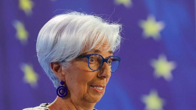 La presidenta del Banco Central Europeo (BCE), Christine Lagarde, durante una rueda de prensa.
