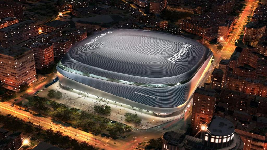 Uno de los primeros renders del estadio Santiago Bernabéu.