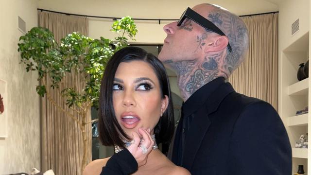 Kourtney Kardashian y Travis Barker, en las calles de Nueva York.