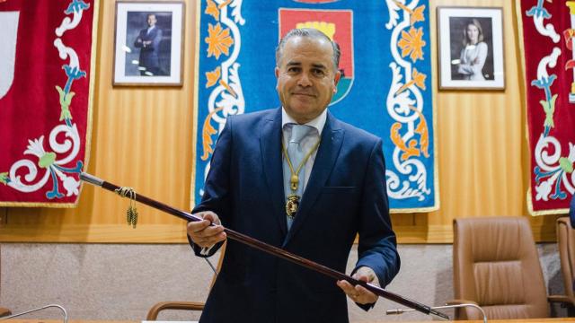 José Julián Gregorio tras su elección como nuevo alcalde de Talavera