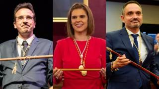 Los nuevos alcaldes de Leganés, Alcalá de Henares y Móstoles.