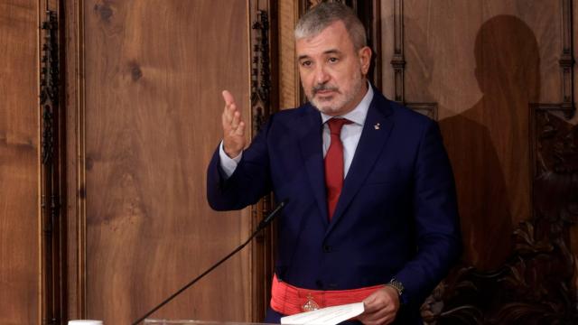 Jaume Collboni (PSC), el nuevo alcalde de Barcelona, este sábado.