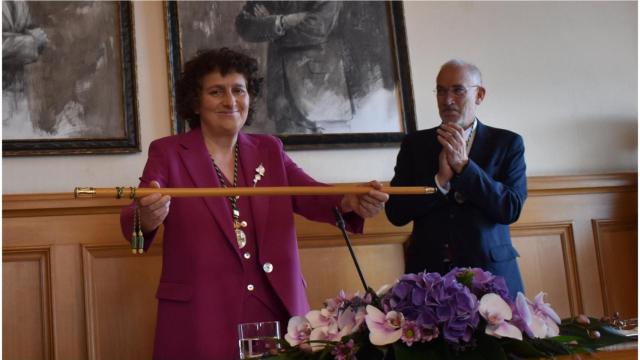 Goretti Sanmartín tomando posesión del cargo este sábado