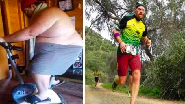 La transformación física del runner Óscar Molina