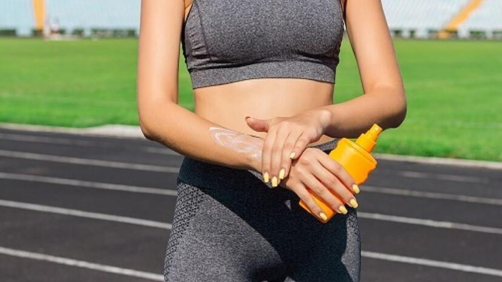 Protector solar recomendado para hacer deporte.