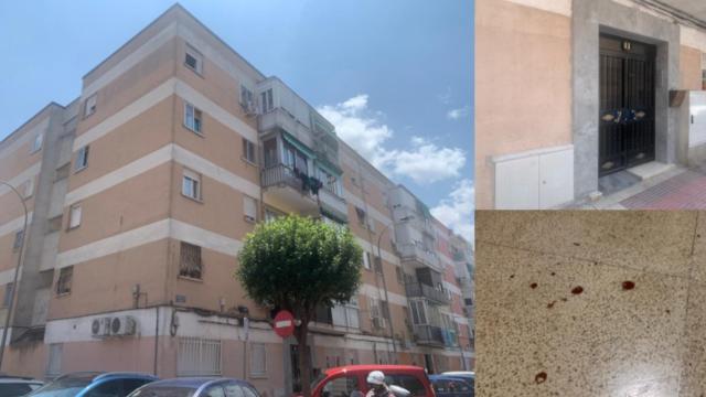Edificio de la Travesía de Getafe donde se produjo el intento de agresión machista el domingo.