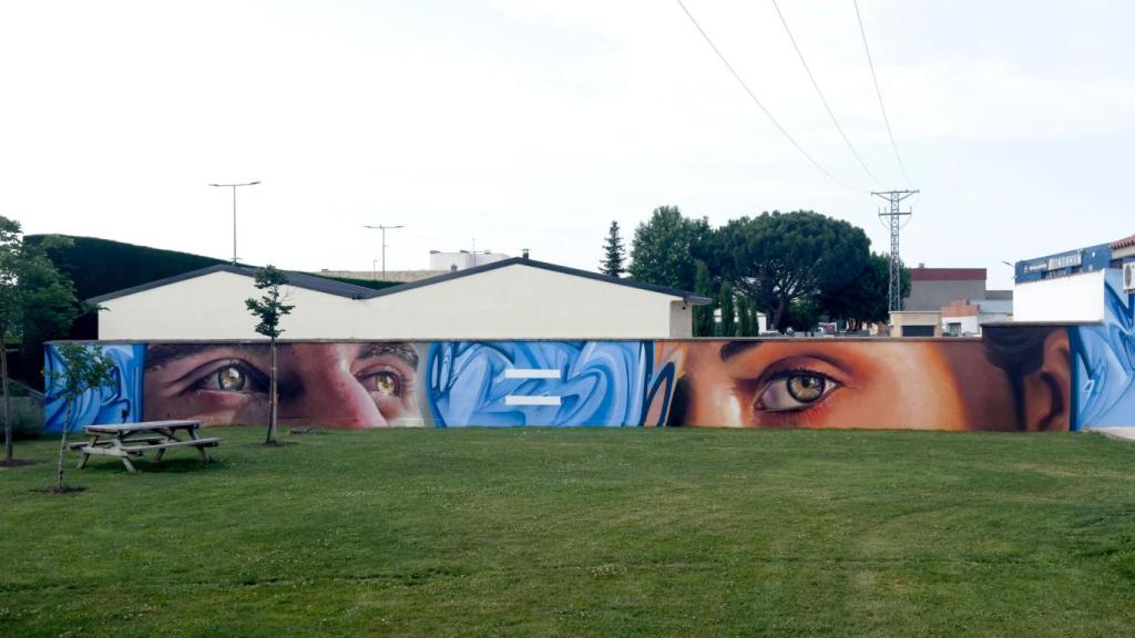 Mural por la igualdad en Carbajosa de la Sagrada