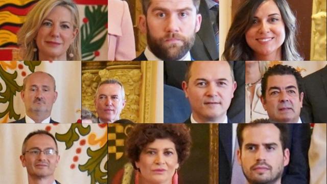 Los diez concejales del Ayuntamiento de Valladolid