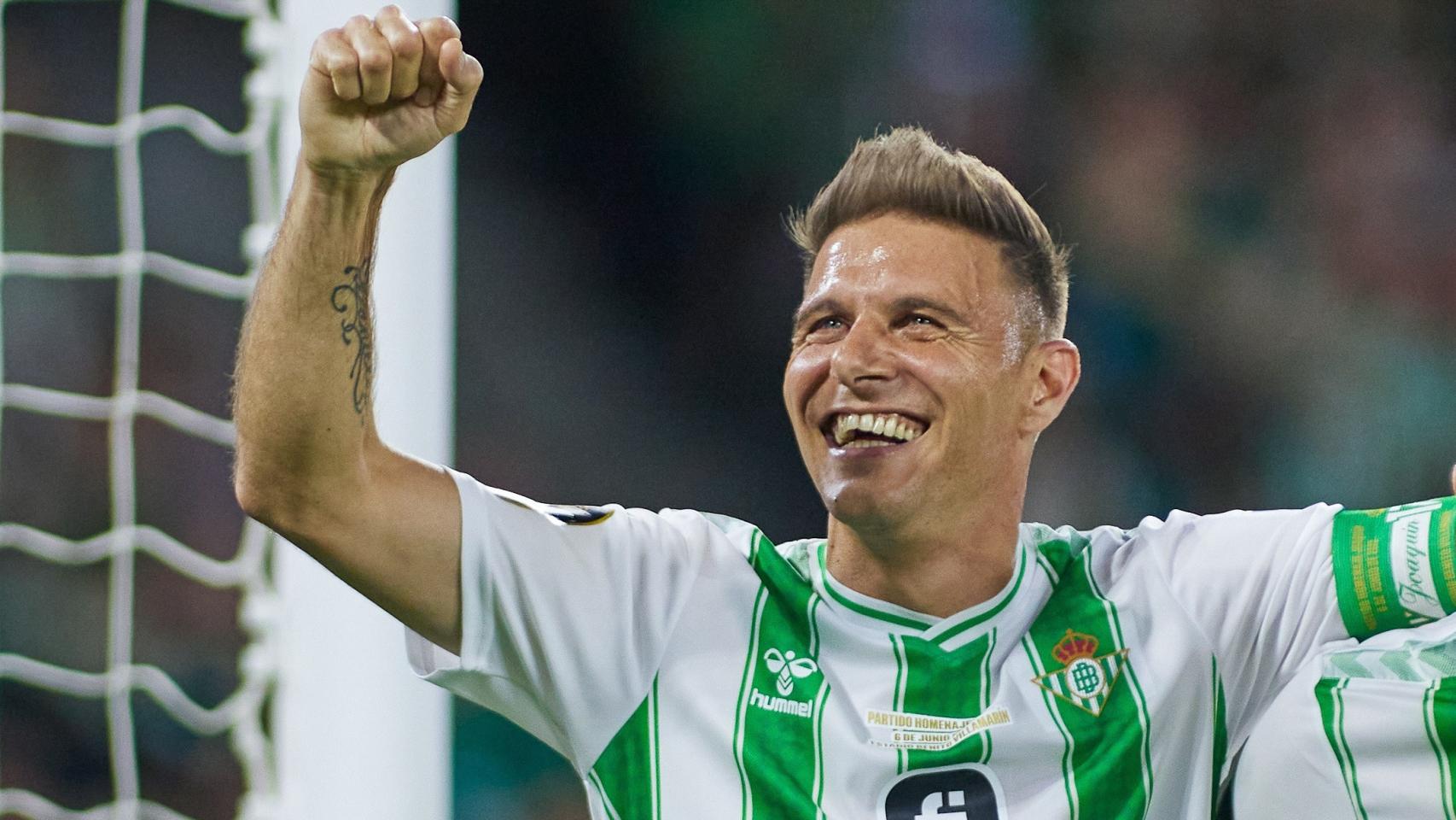 Joaquín Sánchez, en el partido homenaje del Betis por su retirada