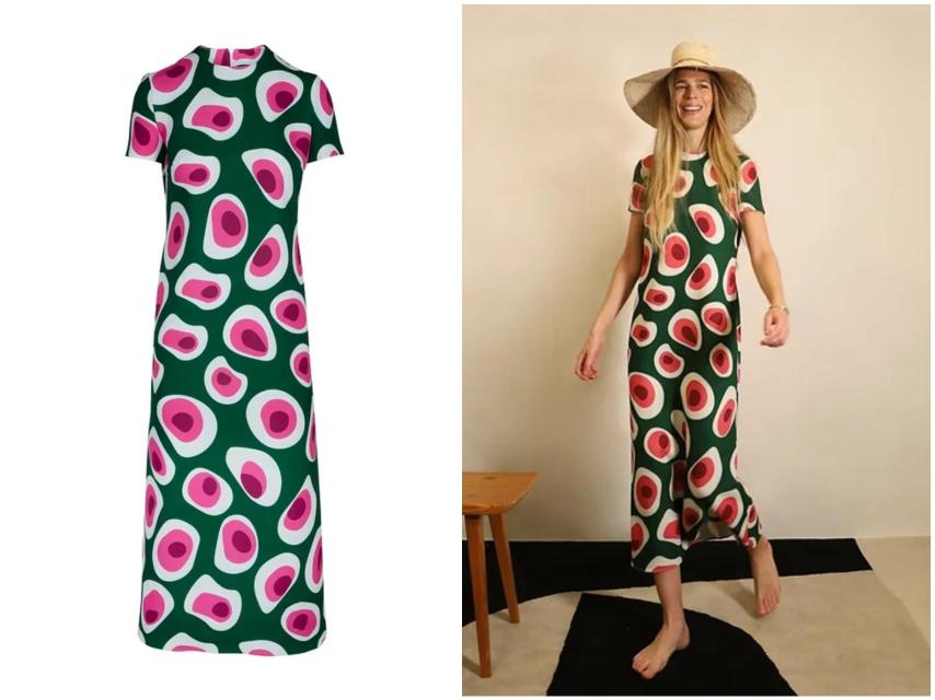 Vestido modelo Sandía de Philippa 1970.