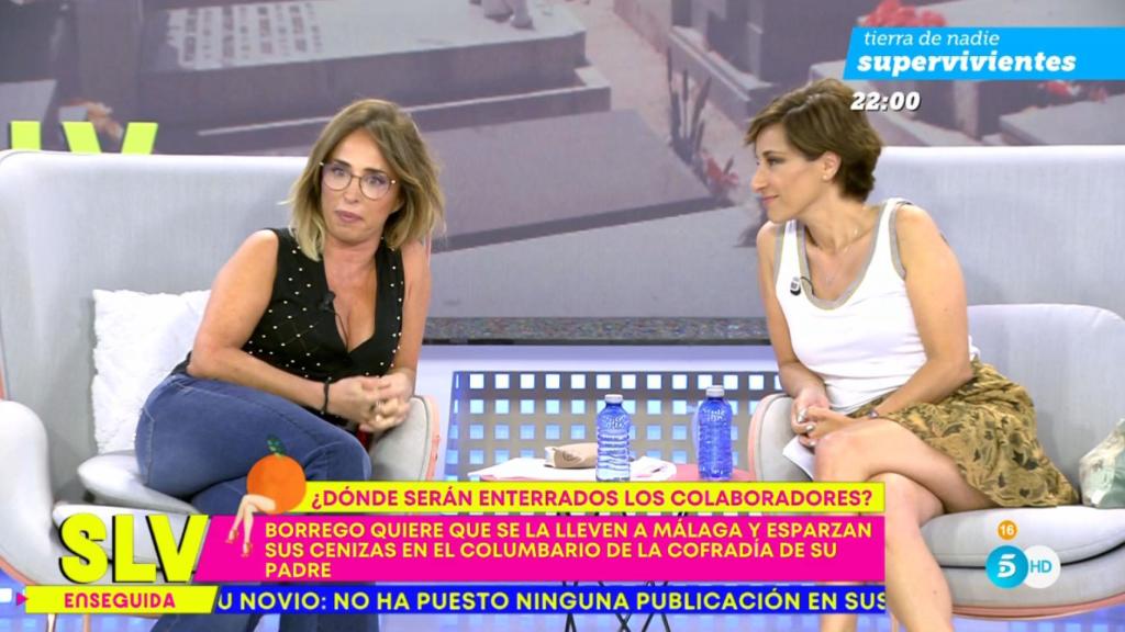María Patiño y Adela González en ‘Sálvame’.