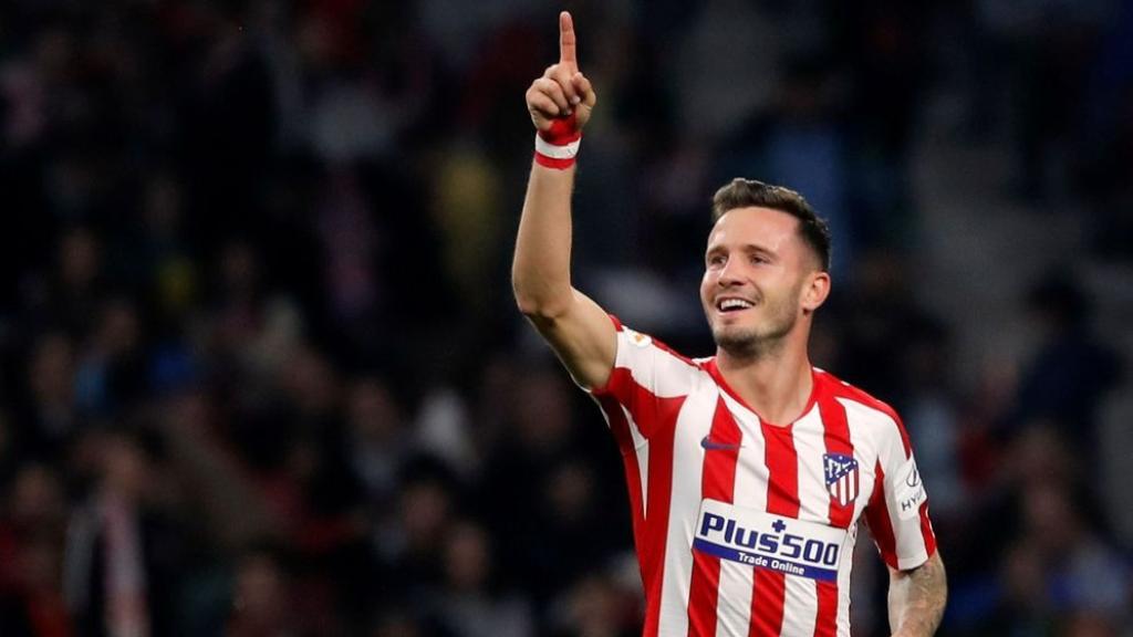 Saul Ñíguez, en un partido con el Atlético de Madrid.