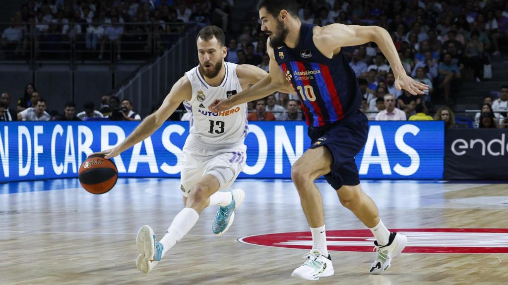 Sergio Rodríguez, ante Kalinic.