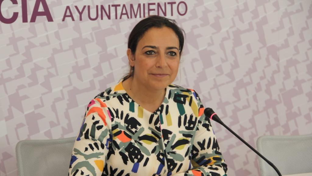 Miriam Andrés, alcaldesa de Palencia, en la presentación del nuevo organigrama del Ayuntamiento