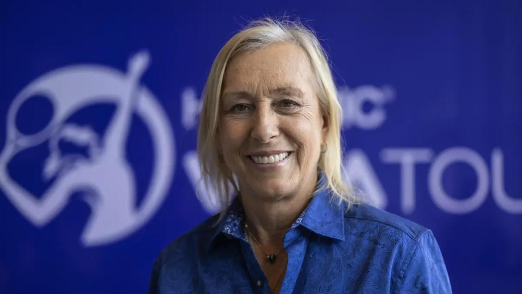 Martina Navratilova, en un acto de la WTA