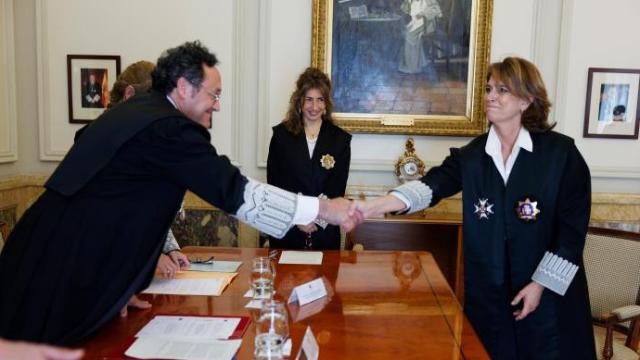 Dolores Delgado toma posesión como fiscal de Sala de Derechos Humanos y Memoria Democrática, el pasado 16 de junio.