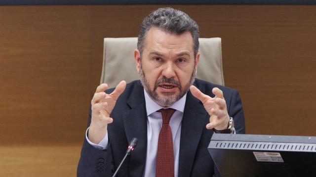 El presidente de la Comisión Nacional del Mercado de Valores (CNMV), Rodrigo Buenaventura, comparece durante la Comisión de Asuntos Económicos y Transformación Digital.
