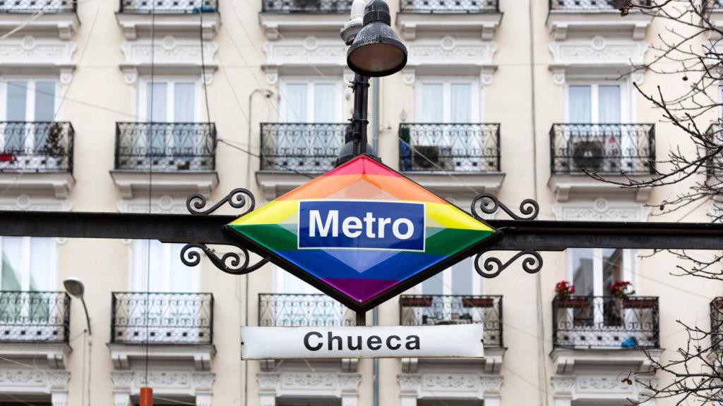 Parada de metro de Chueca.