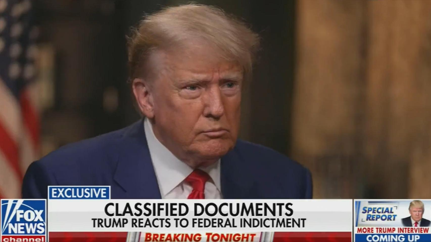 El expresidente de EEUU Donald Trump en Fox News.