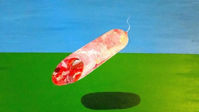 Pintura del artista Bertrand Grave.