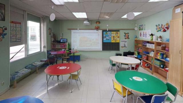 Una clase del colegio La Anunciata en Valladolid