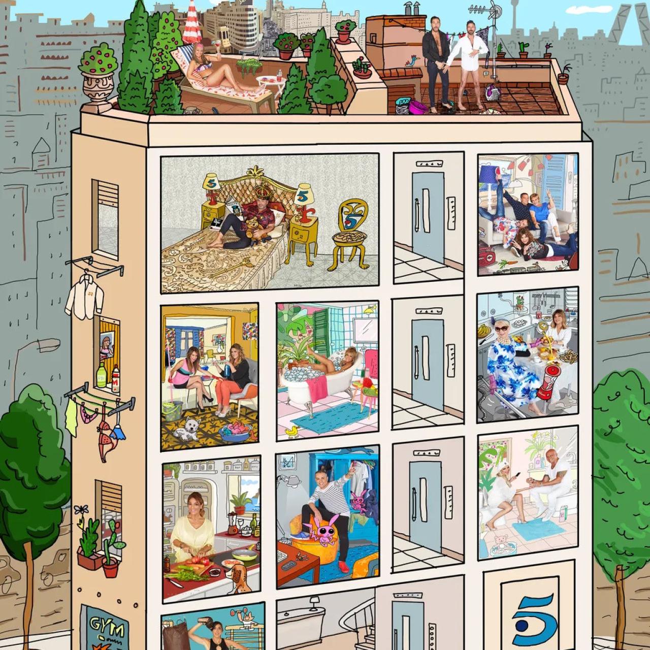 Javier Mariscal rescató a la Rue del Percebe para retratar al universo Sálvame.