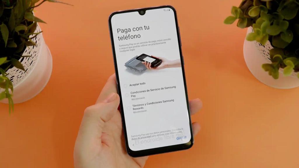 Pagos móviles en un Samsung