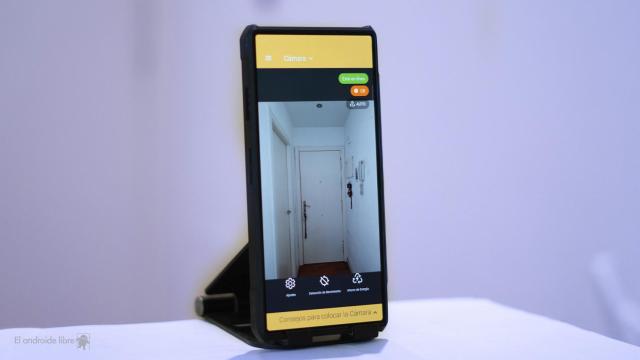 Móvil utilizado como cámara