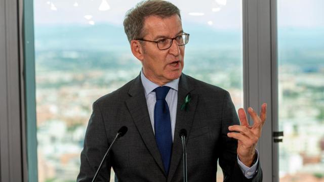 Alberto Núñez Feijóo, presidente del Partido Popular y candidato para las Elecciones Generales del 23J