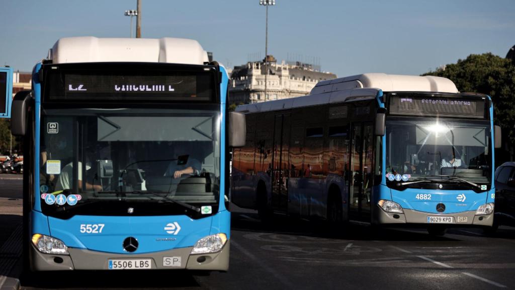 Autobuses de la EMT.