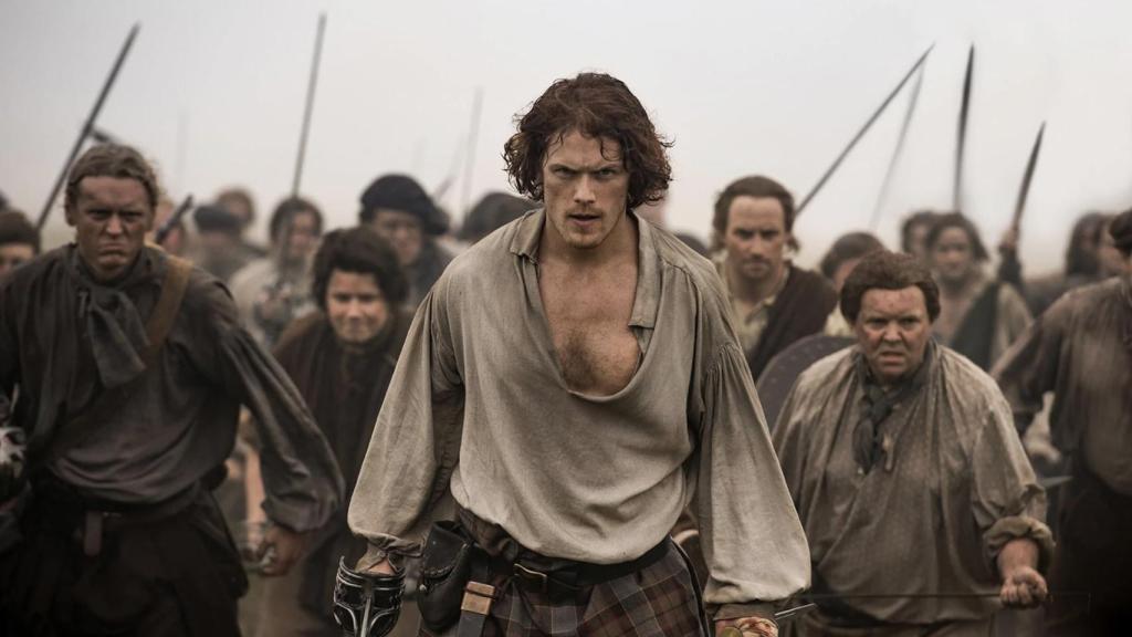 Jamie en una escena de 'Outlander'.