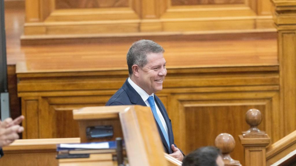 Emiliano García-Page durante su jura como diputado