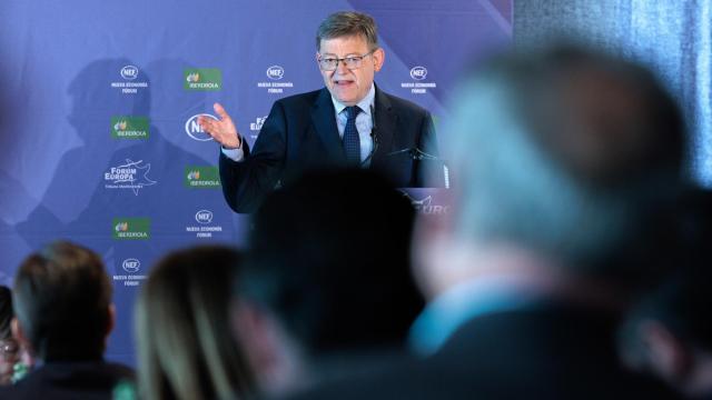 Ximo Puig, en un acto con empresarios.