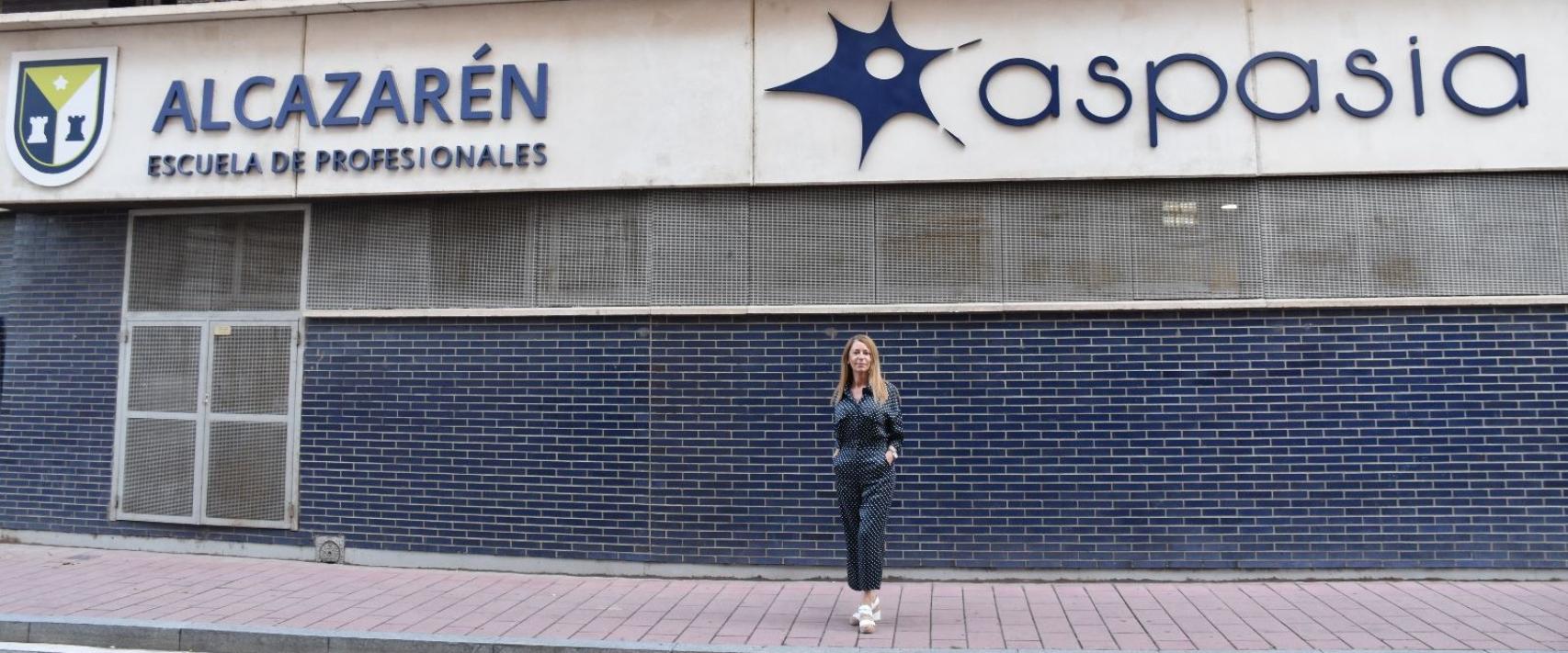 Nieves García, directora del área de FP de Grupo Aspasia, en el centro de Valladolid