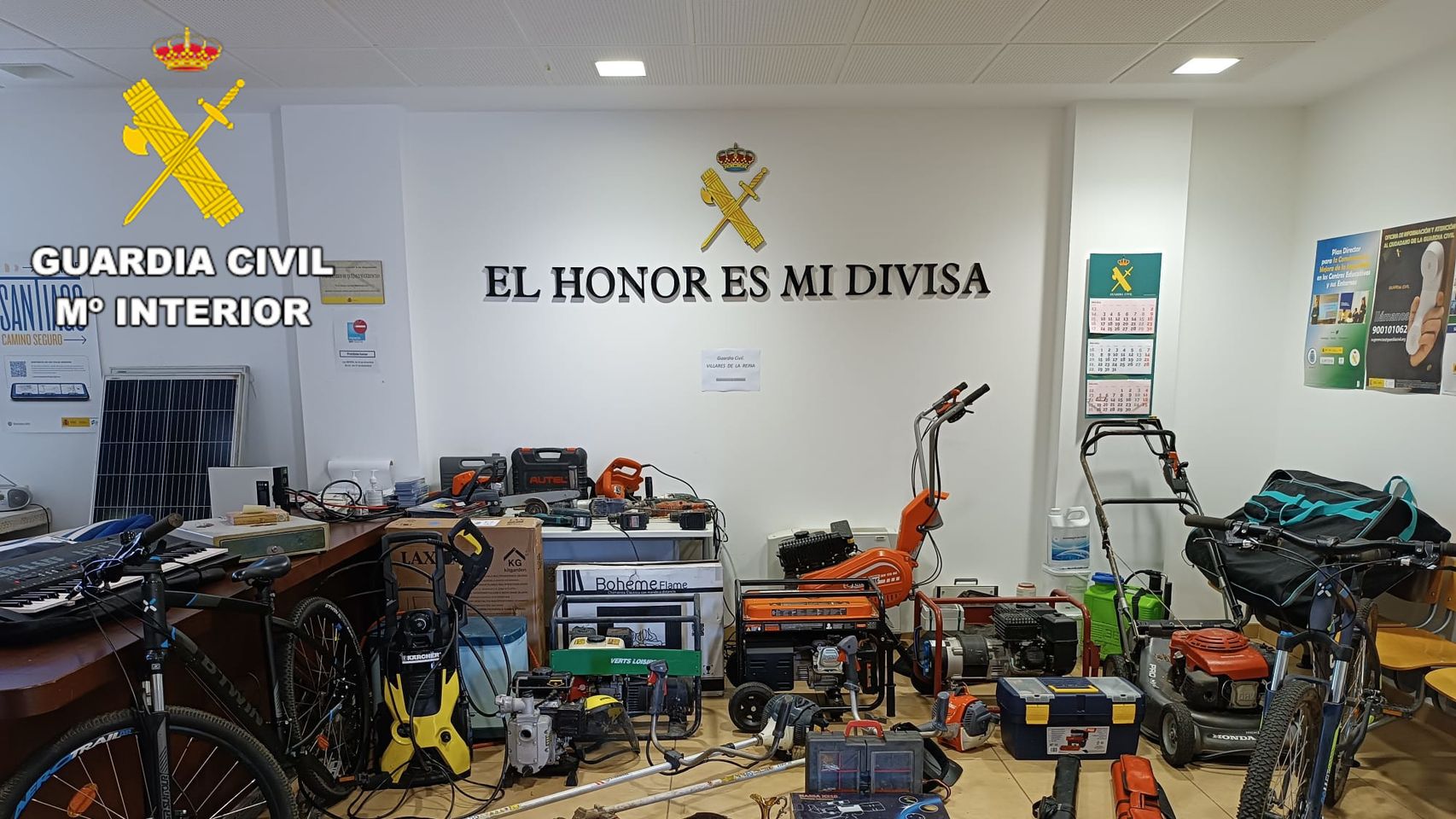 Material incautado por el equipo ROCA de la Guardia Civil