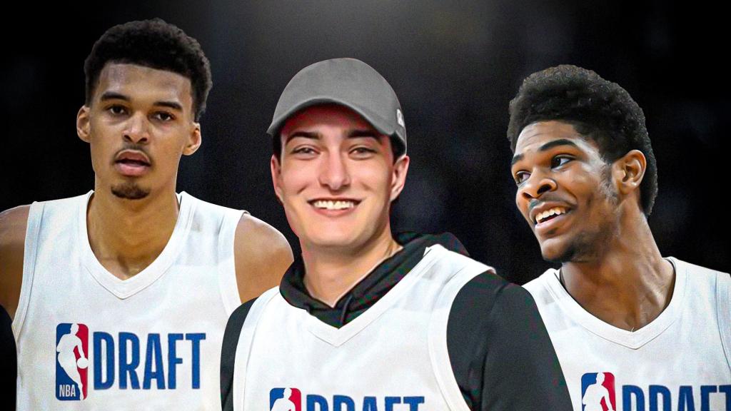 Jordan Haber, en un montaje del Draft 2023