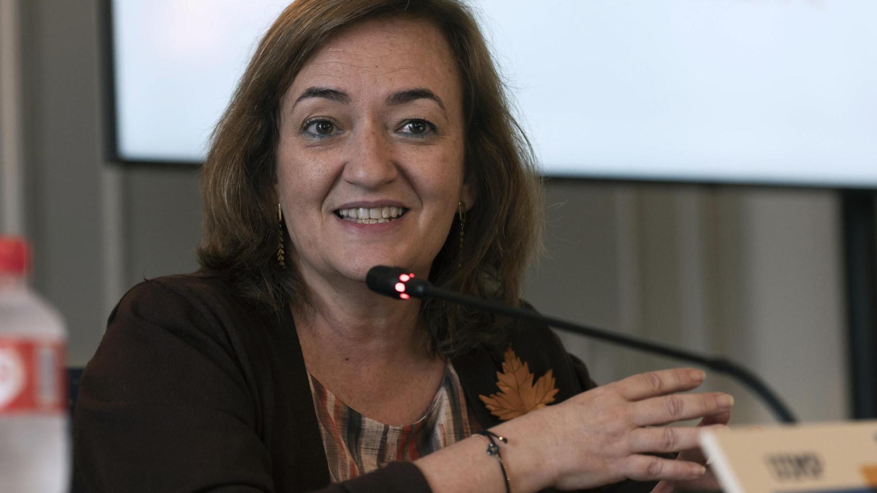 Cristina Herrero, presidenta de la Autoridad Independiente de Responsabilidad Fiscal (AIReF), durante su participación en el curso de verano de APIE y BBVA.