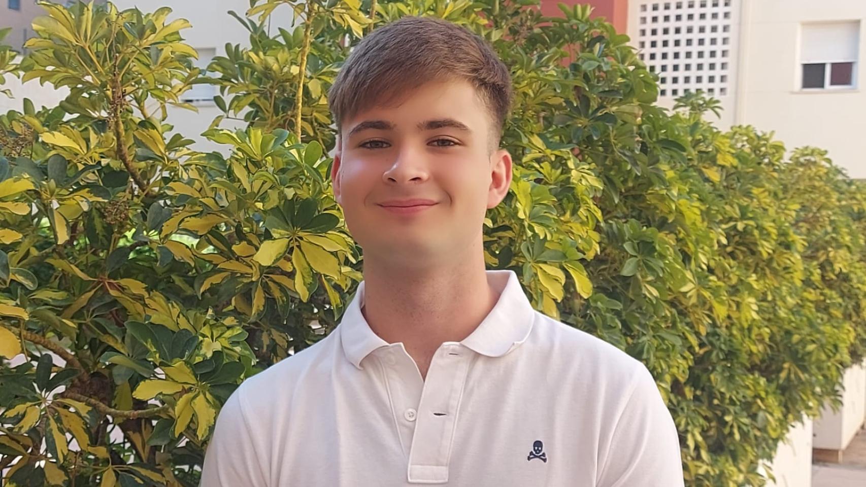 Abilio Ruiz, el joven con la mejor nota de Selectividad en Málaga.