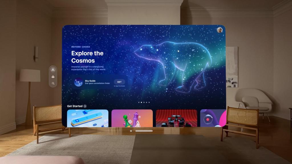 La App Store de las Apple Vision Pro.