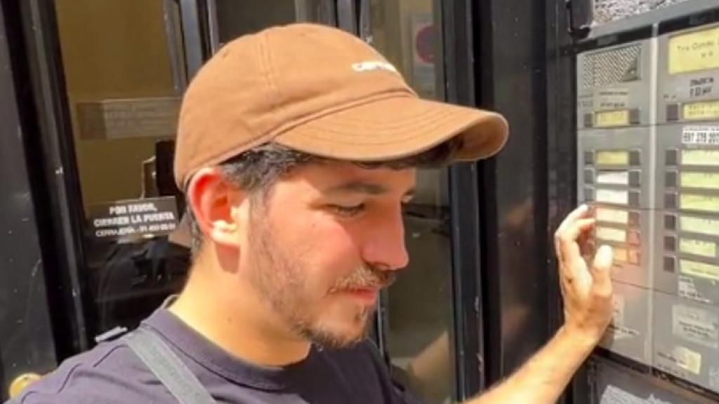 Captura del vídeo que se ha hecho viral en TikTok.