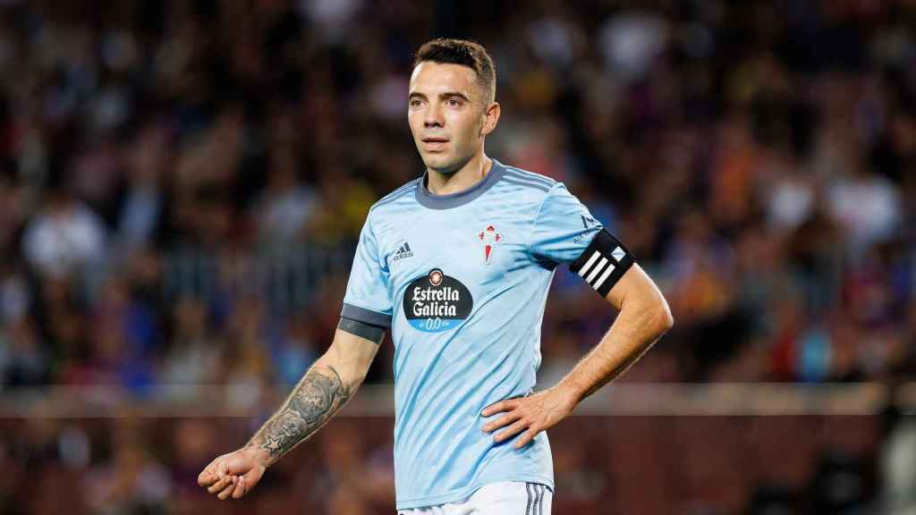 Iago Aspas, emblema del club vigués, durante un partido en una imagen de archivo.