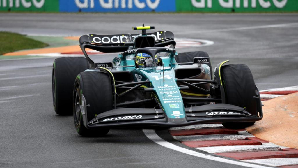 Fernando Alonso, durante el Gran Premio de Canadá.