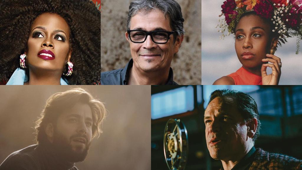 De izquierda a derecha y de arriba abajo, Dianne Reeves (Foto: Jerris Madison), Chano Domínguez, Jazzmeia Horn (Drew Bordeaux), Salvador Sobral (Tomás Monteiro) y Kurt Elling (Cory Dewald)
