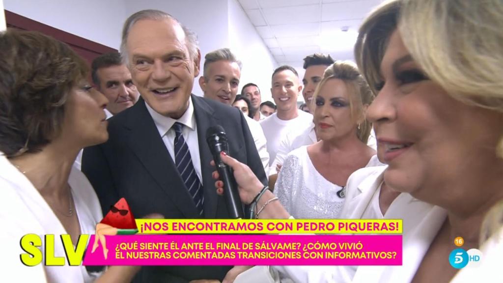 Pedro Piqueras en 'Sálvame'.