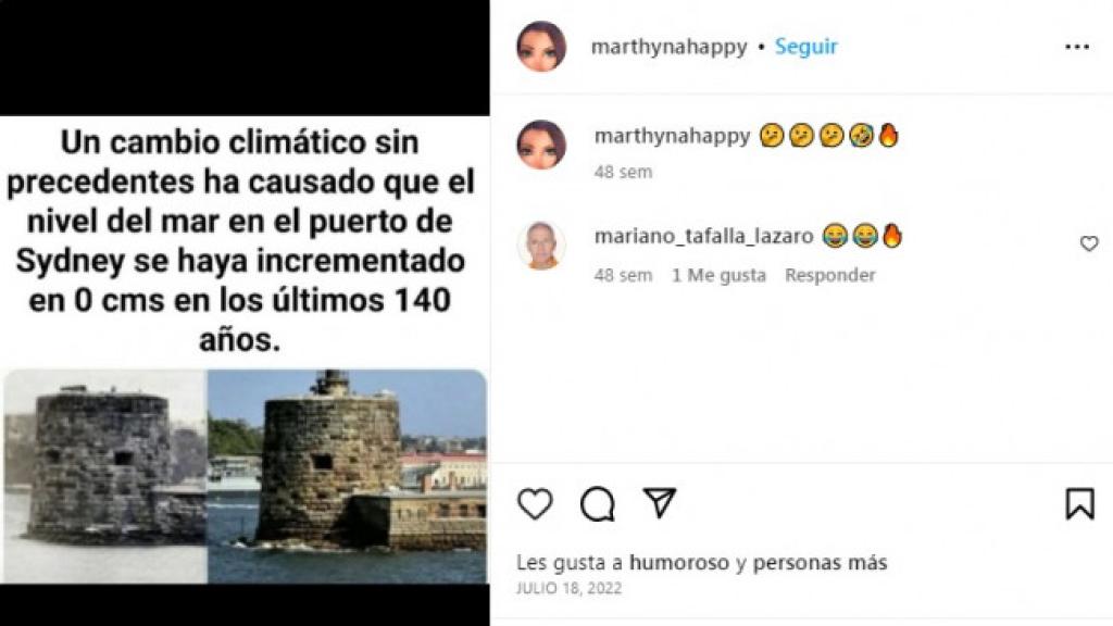 Publicación contra el cambio climático.
