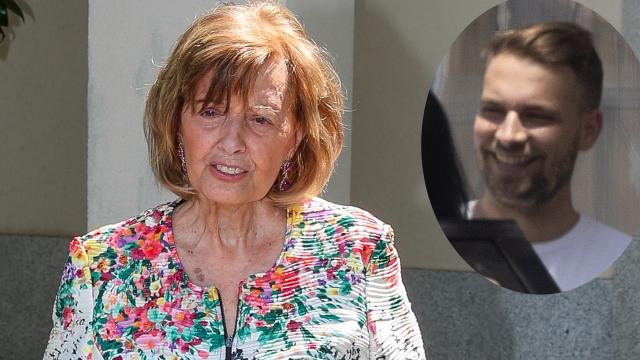 María Teresa Campos en un montaje de EL ESPAÑOL junto a su nieto, José María Almoguera.